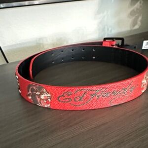 Ed Hardy Bold Red Belt